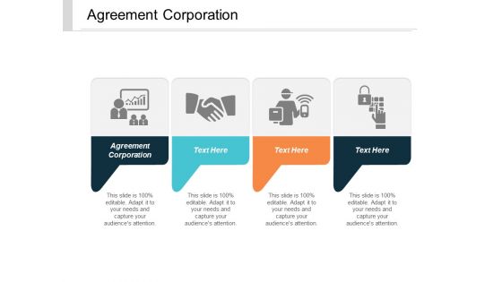 Agreement Corporation Ppt PowerPoint Presentation Model Graphics Tutorials Cpb