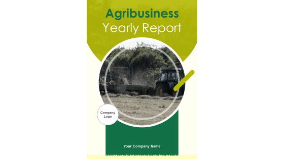 Agribusiness Yearly Report One Pager Documents