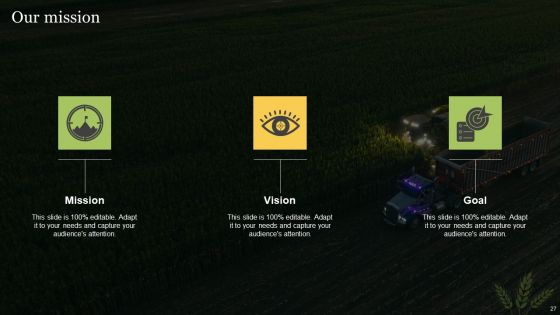 Agriculture Business Elevator Pitch Deck Ppt PowerPoint Presentation Complete With Slides