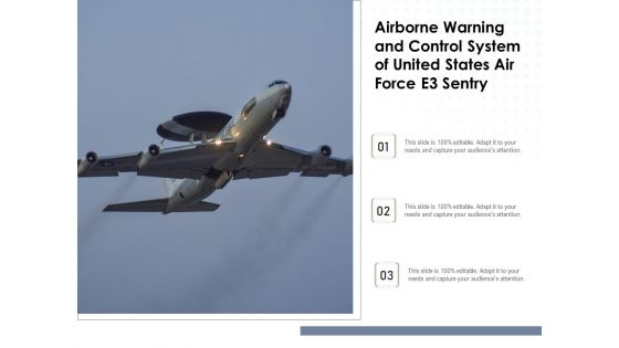 Airborne Warning And Control System Of United States Air Force E3 Sentry Ppt PowerPoint Presentation Gallery Demonstration PDF