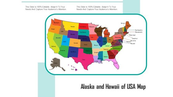 Alaska And Hawaii Of USA Map Ppt PowerPoint Presentation Show Mockup PDF