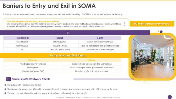 Alejandro Cremades Investor Financing Pitch Deck SOMA Barriers To Entry And Exit In SOMA Formats PDF