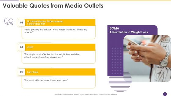 Alejandro Cremades Investor Financing Pitch Deck SOMA Valuable Quotes From Media Outlets Portrait PDF