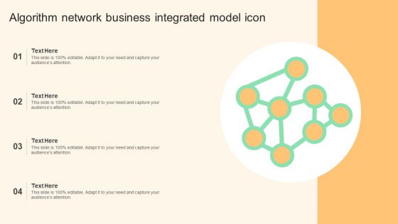 Algorithm Network Business Integrated Model Icon Demonstration PDF