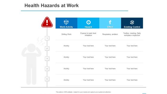 All About HRM Health Hazards At Work Ppt Styles Outline PDF