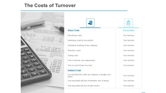 All About HRM The Costs Of Turnover Ppt File Format PDF