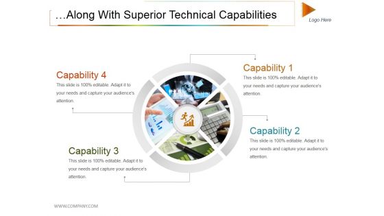 Along With Superior Technical Capabilities Ppt PowerPoint Presentation Infographic Template Background Image