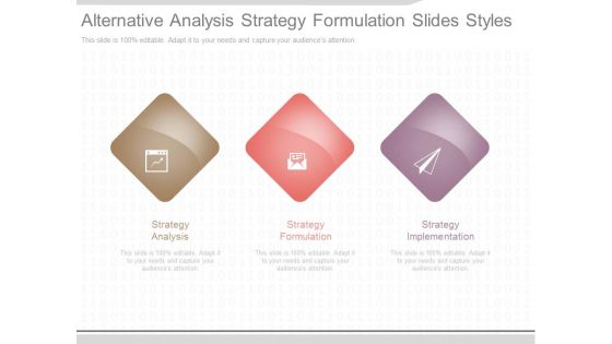 Alternative Analysis Strategy Formulation Slides Styles