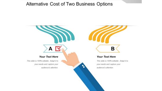 Alternative Cost Of Two Business Options Ppt PowerPoint Presentation Examples PDF