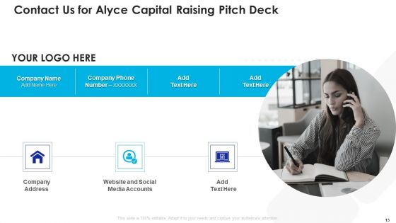 Alyce Capital Raising Pitch Deck Ppt PowerPoint Presentation Complete Deck With Slides