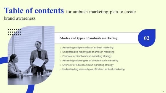 Ambush Marketing Plan To Create Brand Awareness Ppt PowerPoint Presentation Complete Deck With Slides