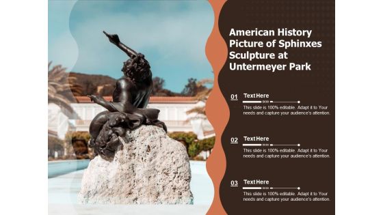 American History Picture Of Sphinxes Sculpture At Untermeyer Park Ppt PowerPoint Presentation Gallery Introduction PDF