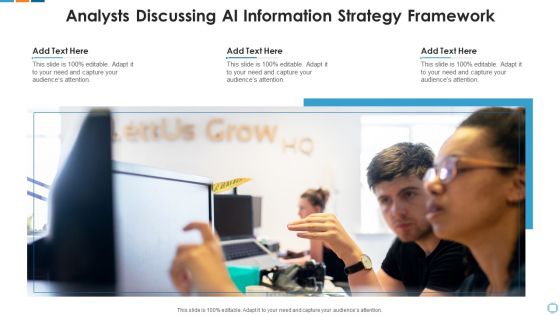Analysts Discussing Ai Information Strategy Framework Summary PDF