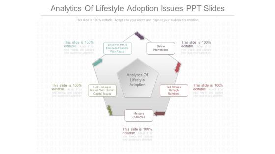 Analytics Of Lifestyle Adoption Issues Ppt Slides