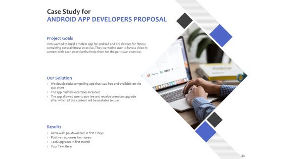Android App Developers Proposal Ppt PowerPoint Presentation Complete Deck With Slides