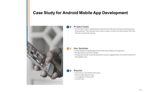 Android Mobile App Development Proposal Ppt PowerPoint Presentation Complete Deck With Slides