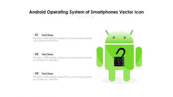 Android Operating System Of Smartphones Vector Icon Ppt PowerPoint Presentation Gallery Design Templates PDF