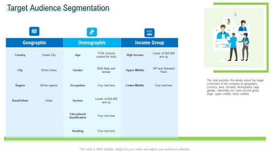 Angel Investor For Seed Pitch Deck Target Audience Segmentation Ppt Layouts Graphics PDF