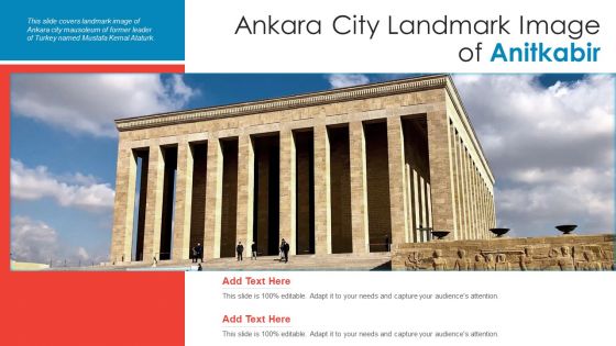 Ankara City Landmark Image Of Anitkabir PowerPoint Presentation PPT Template PDF