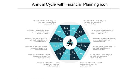 Annual Cycle With Financial Planning Icon Ppt PowerPoint Presentation Professional Templates