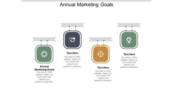 Annual Marketing Goals Ppt PowerPoint Presentation Show Gridlines Cpb