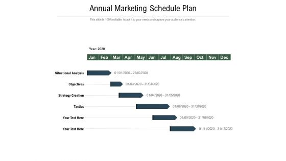 Annual Marketing Schedule Plan Ppt PowerPoint Presentation Infographics Images PDF