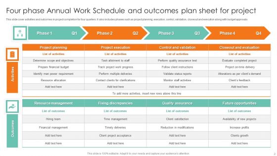 Annual Work Schedule Ppt PowerPoint Presentation Complete Deck With Slides