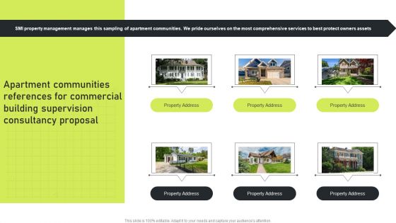 Apartment Communities References For Commercial Building Supervision Consultancy Proposal Rules PDF