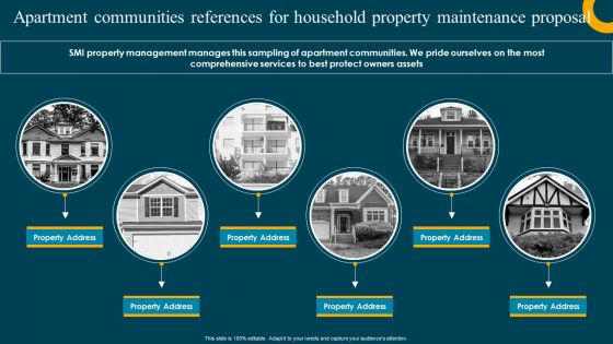 Apartment Communities References For Household Property Maintenance Proposal Sample PDF