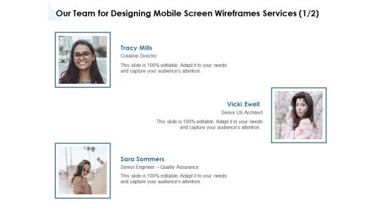App Wireframing Our Team For Designing Mobile Screen Wireframes Services Ux Introduction PDF