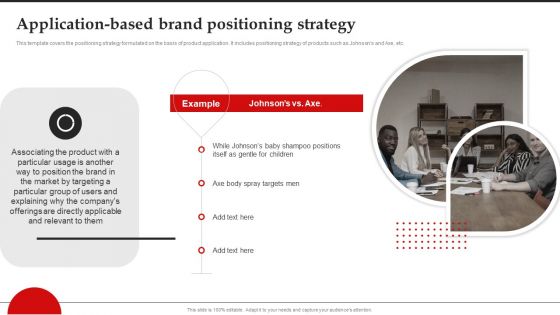 Application Based Brand Positioning Strategy Brand Introduction Plan Infographics PDF