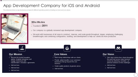 Application Development App Development Company For Ios And Android Themes PDF Application Development App Development Company For Ios And Android Themes PDF