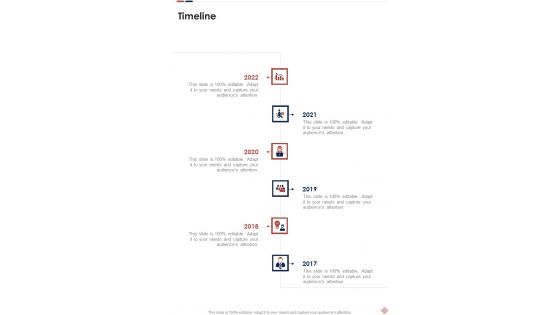 Application Development Freelance Proposal Timeline One Pager Sample Example Document
