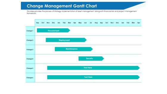 Application Lifecycle Management ALM Change Management Gantt Chart Topics PDF
