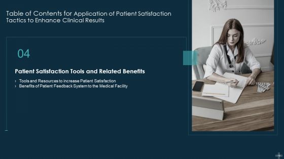Application Of Patient Satisfaction Tactics To Enhance Clinical Results Ppt PowerPoint Presentation Complete Deck With Slides