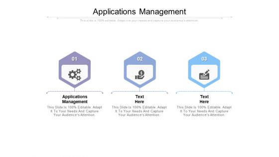 Applications Management Ppt PowerPoint Presentation Outline Outfit Cpb