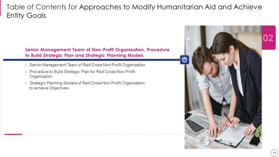 Approaches To Modify Humanitarian Aid And Achieve Entity Goals Ppt PowerPoint Presentation Complete Deck With Slides
