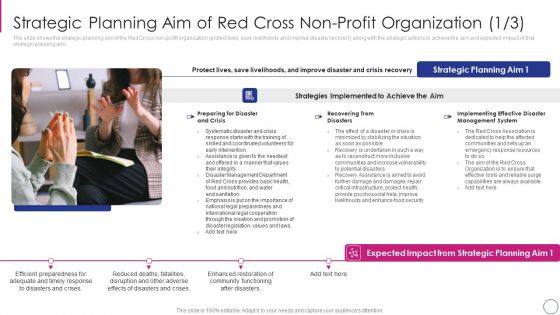 Approaches To Modify Humanitarian Aid And Achieve Entity Goals Strategic Graphics PDF