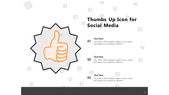 Approval Symbol Social Media Circle Ppt PowerPoint Presentation Complete Deck
