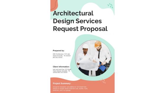 Architectural Design Services Request Proposal Example Document Report Doc Pdf Ppt