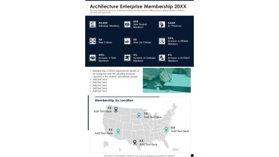 Architecture Enterprise Membership 20XX One Pager Documents Architecture Enterprise Membership 20XX One Pager Documents