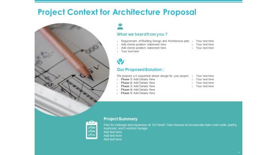 Architecture Proposal Template Ppt Powerpoint Presentation Complete Deck With Slides