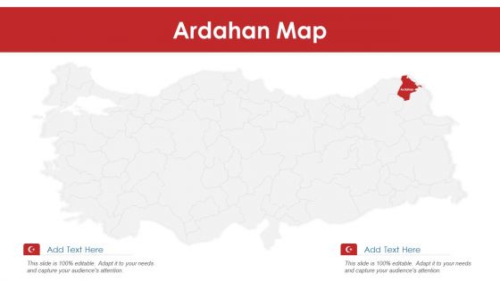 Ardahan Map PowerPoint Presentation PPT Template PDF