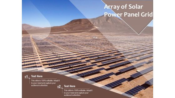 Array Of Solar Power Panel Grid Ppt PowerPoint Presentation File Good PDF