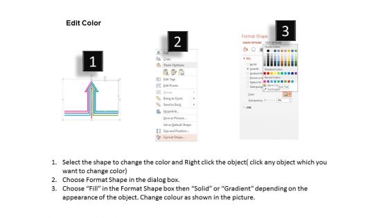 Arrow Diagram For Seven Options Display Powerpoint Template