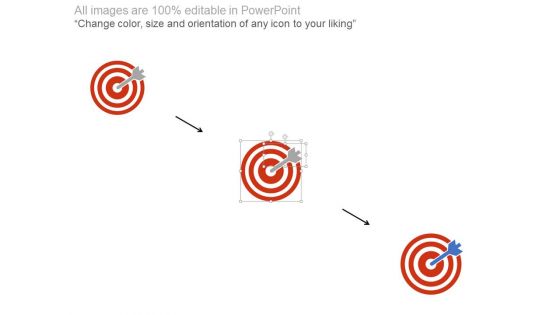 Arrow Hits On Red Target Board Powerpoint Slides