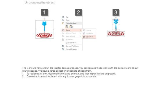 Arrow Hits On Target Board Powerpoint Slides