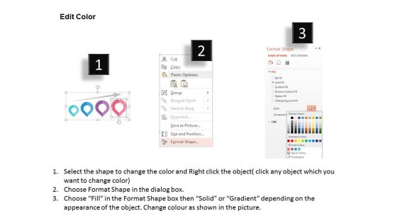 Arrow On Four Growth Steps Powerpoint Templates