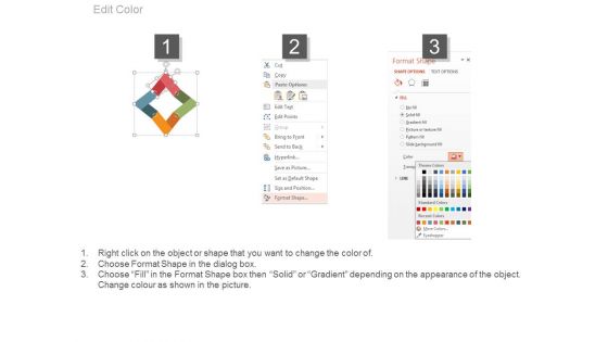Arrow Process Chart For Market Strategy Powerpoint Template