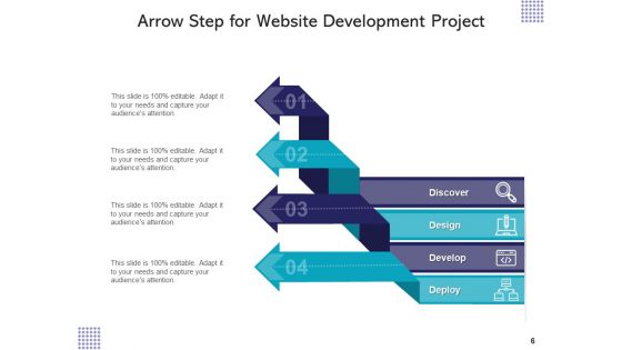 Arrow Step Diagram Planning Proces Ppt PowerPoint Presentation Complete Deck
